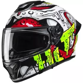 Casque HJC C71 Squeeze MC41 Blanc Vert