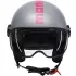 Casque Momo Design Fighter Classic Mono Gris Mat Fuschia