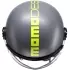 Casque Momo Design Fighter Classic Mono Gris Mat Jaune Fluo