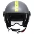 Casque Momo Design Fighter Classic Mono Gris Mat Jaune Fluo
