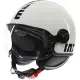 Casque Momo Design Fighter Classic Mono Blanc Brillant Noir