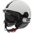 Casque Momo Design Fighter Classic Mono Blanc Brillant Noir