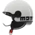 Casque Momo Design Fighter Classic Mono Blanc Brillant Noir