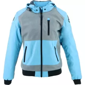 Blouson Femme Helstons Air Bleu Ciel Gris