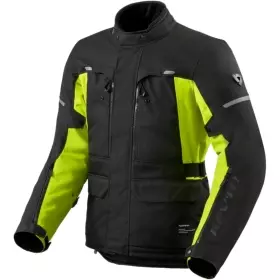 Veste REV'IT Outback 5 H2O Noir Jaune Fluo