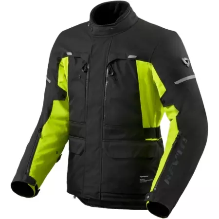 Veste REV'IT Outback 5 H2O Noir Jaune Fluo - Blouson Moto REV'IT