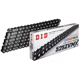 Chaine Super Renforcée DID 525 ZVM-X x 124 Maillons - Noir brillant 534081242