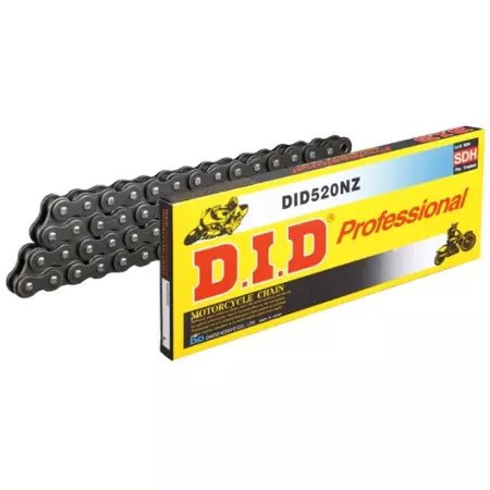 Chaine Racing DID 520 NZ x 100 Maillons - Noir 533011001