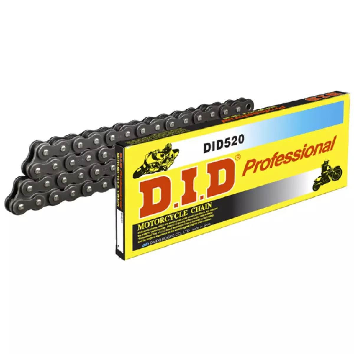 Chaine Renforcée DID 520 x 78 Maillons - Noir 533000781