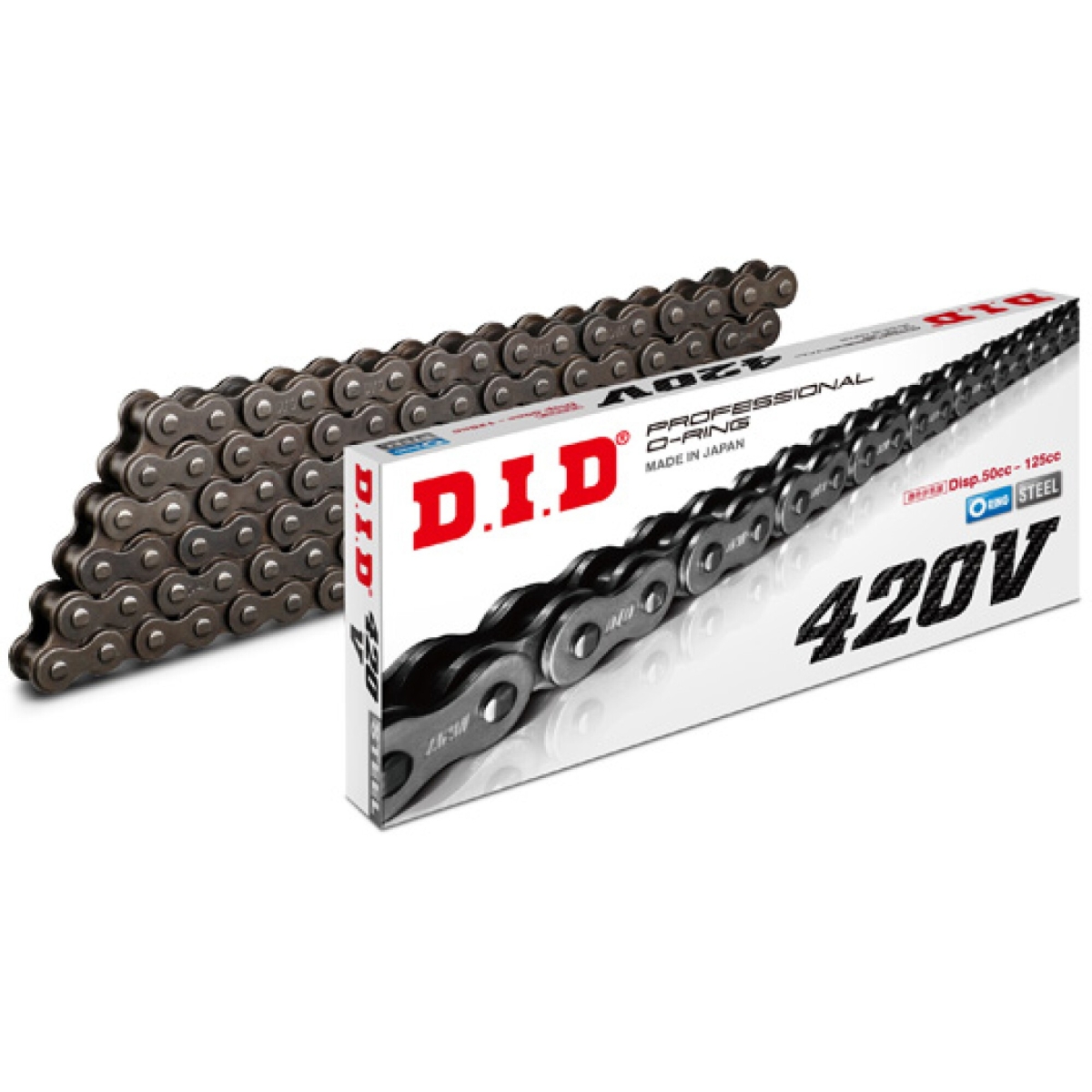 Chaine Renforcée DID 420 V x 112 Maillons - Noir 531051121