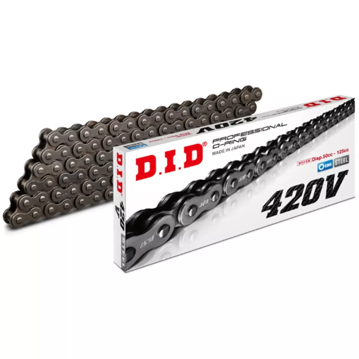 Chaine Renforcée DID 420 V x 104 Maillons - Noir 531051042