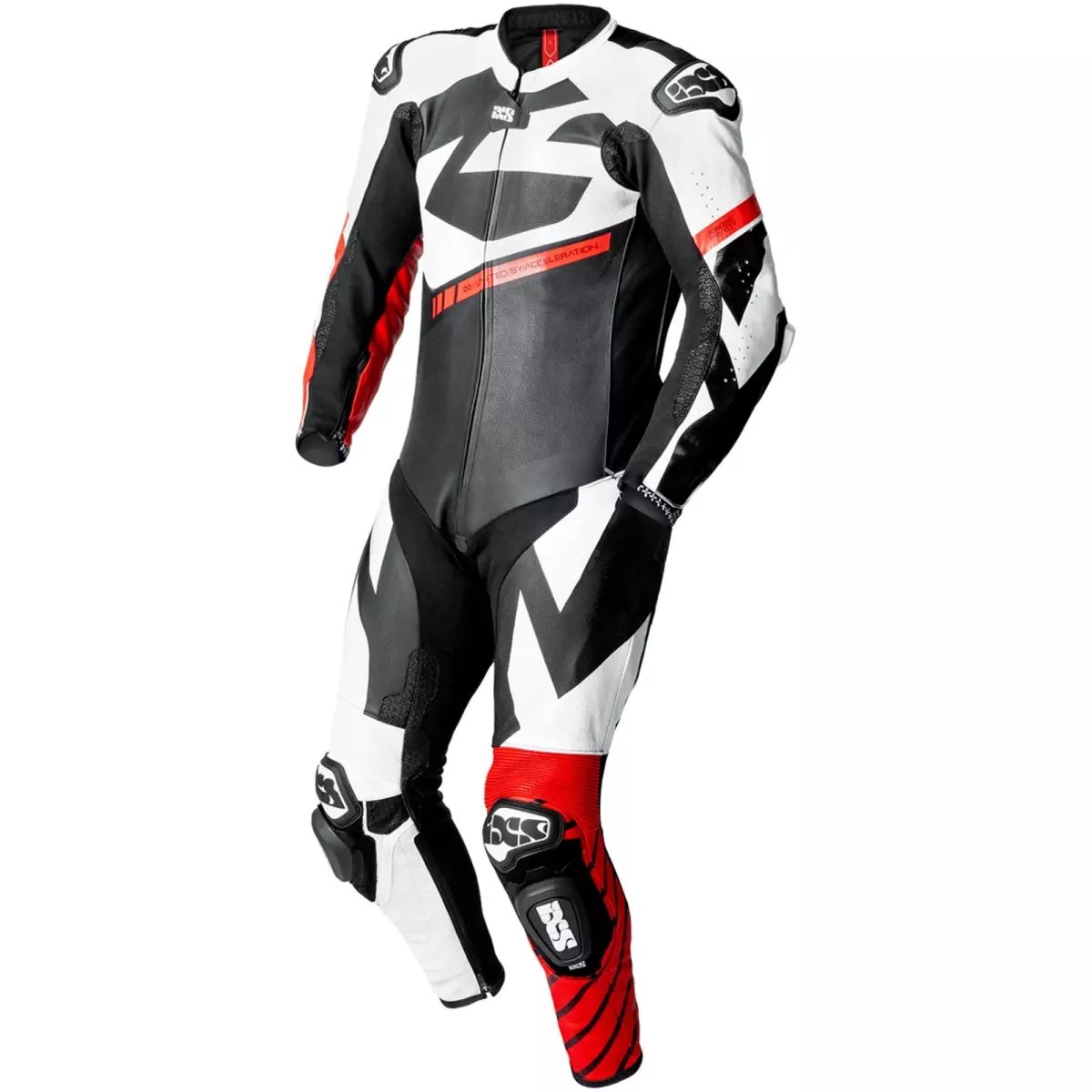 Combinaison 1 Pièce IXS Ace 1.0 Noir Blanc Rouge