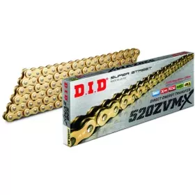 Chaine Super Renforcée DID 520 ZVM-X x 120 Maillons - Or 533091202