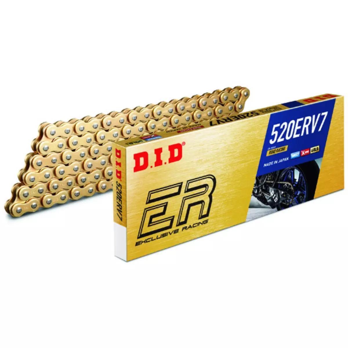 Chaine Racing DID 520 ERV7 x 92 Maillons - Or 533100922