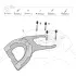 Fixation Shad Sacoche Réservoir Click System Royal Enfield 450 /Mana Black - R011CS