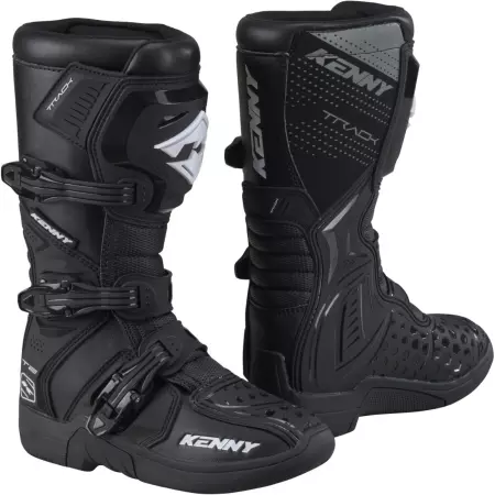 Bottes Cross Enfant Kenny T2 Track Junior Noir - Equipement cross enfant KENNY