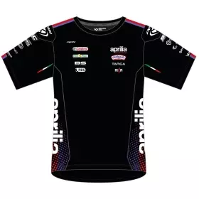 T-Shirt Enfant Ixon Noir Violet Rouge Fluo TSK APRILIA 26