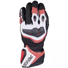 Gants Five RFX4 Evo Airflow Blanc Rouge Fluo