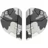 Plaques Pivot ARAI Super AdSis J (LRS) Command White Rebel