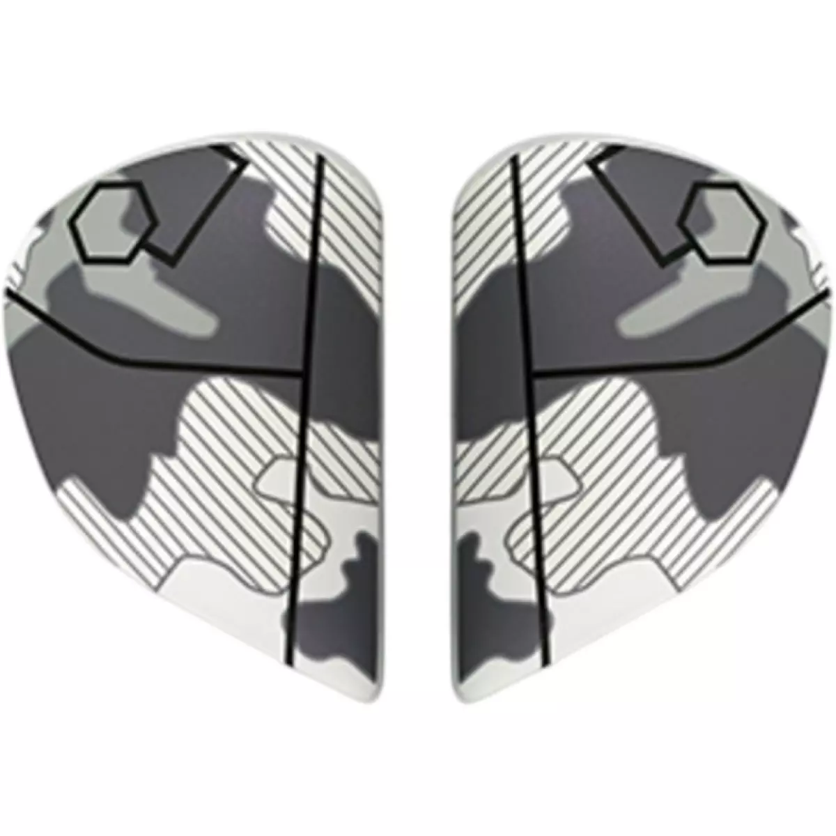 Plaques Pivot ARAI Super AdSis J (LRS) Command White Rebel