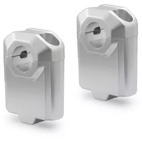 Réhausse Guidon SW-Motech Diamètre 22mm Hauteur 50mm Argent
