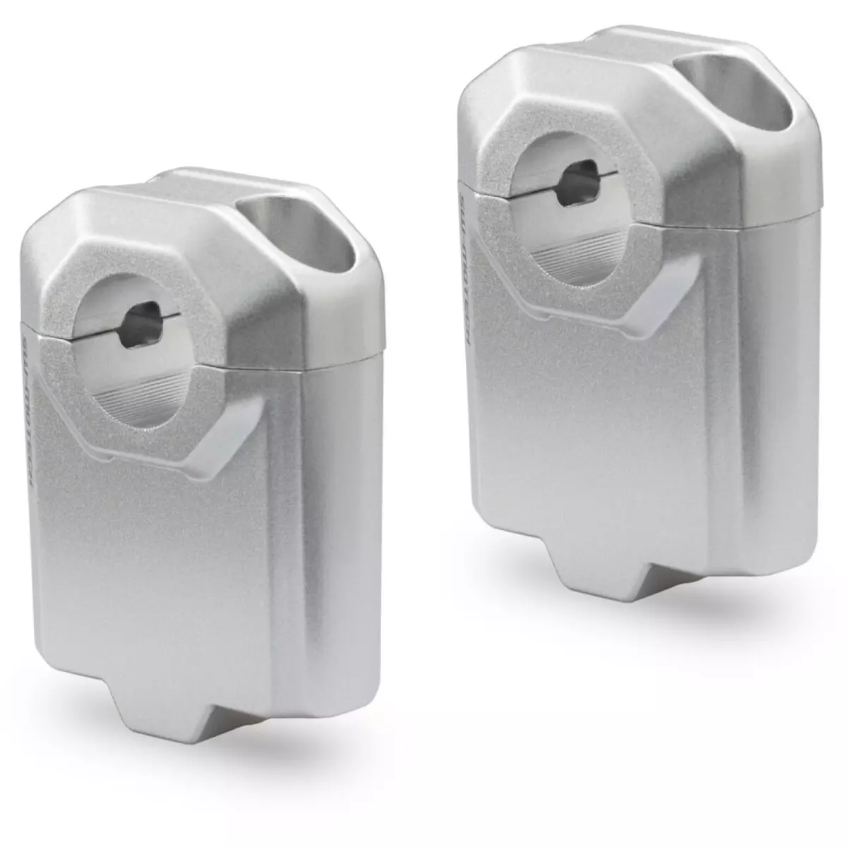 Réhausse Guidon SW-Motech Diamètre 22mm Hauteur 50mm Argent