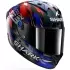 Casque Shark Aeron Zarco GP De France Carbon Bleu Chrome