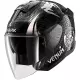 Casque Shark Skwal Jet Venum Noir Chrome Gris