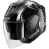 Casque Shark Skwal Jet Venum Noir Chrome Gris