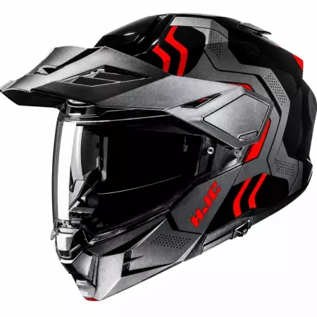 Casque HJC I80 Velly MC1 Noir Rouge - Casque Modulable HJC