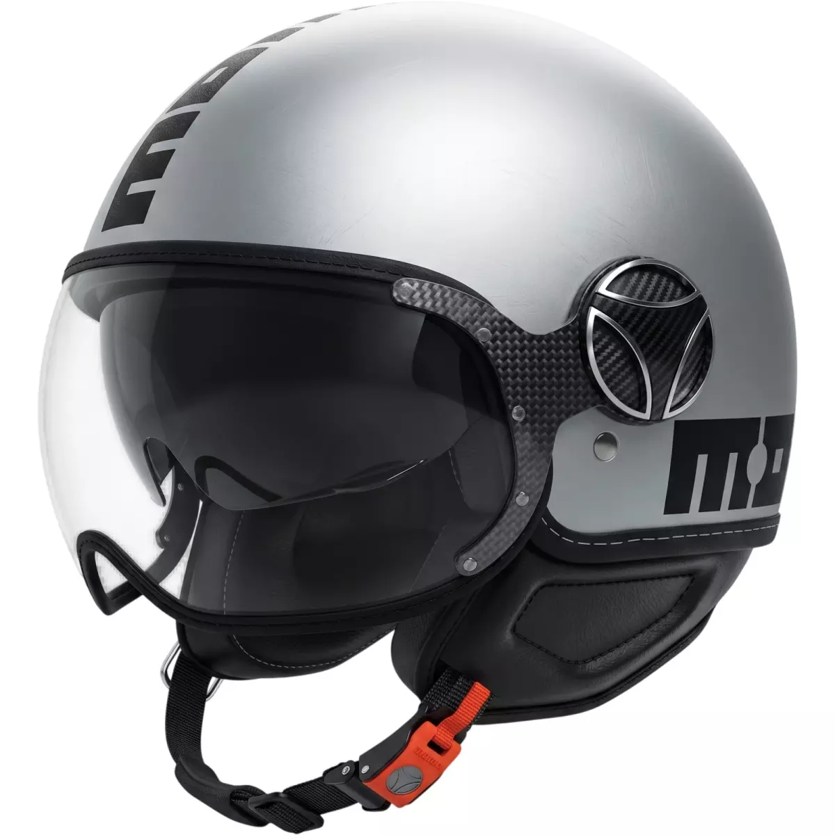 Casque Momo Design Fighter Evo Mono Gris Mat Noir