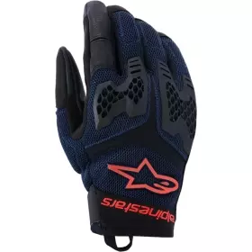 Gants Alpinestars Manti Air Bleu Rouge Fluo Asphalt