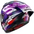 Casque Shark Aeron-GP Fim Racing  2 Replica Zarco Signature 2026 Noir Violet Chrome