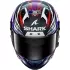 Casque Shark Aeron-GP Fim Racing  2 Replica Zarco Signature 2026 Noir Violet Chrome