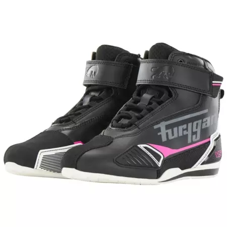 Baskets Femme Furygan V5 D3O Lady Blanc Noir Rose - Bottes et Chaussures Femme FURYGAN