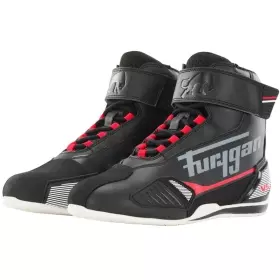 Baskets Furygan V5 D3O Blanc Noir Rouge