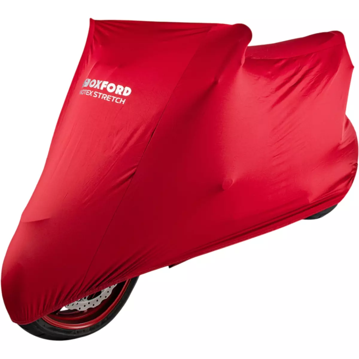Housse Moto Oxford Protex Stretch Intérieur Rouge (Taille XL)