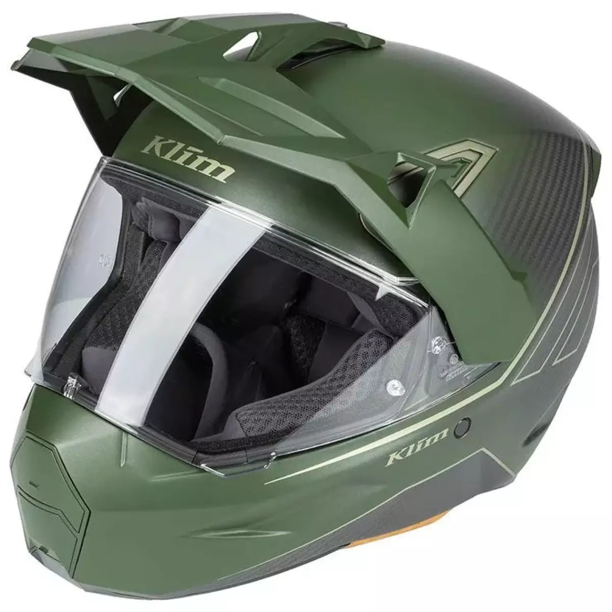 Casque Klim X1 Alpha Carbone Quanta Kaki Mat
