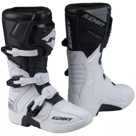 Bottes Cross Kenny T2 Track Junior Blanc - Equipement Cross KENNY
