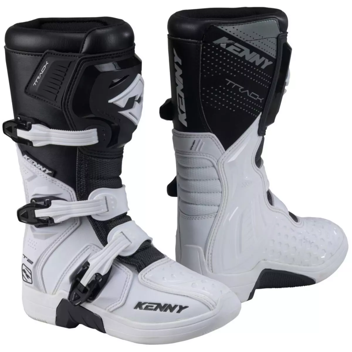 Bottes Cross Kenny T2 Track Junior Blanc