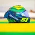 Casque Shark Skwal Cup Replica Granado Bleu Vert Jaune