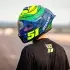Casque Shark Skwal Cup Replica Granado Bleu Vert Jaune
