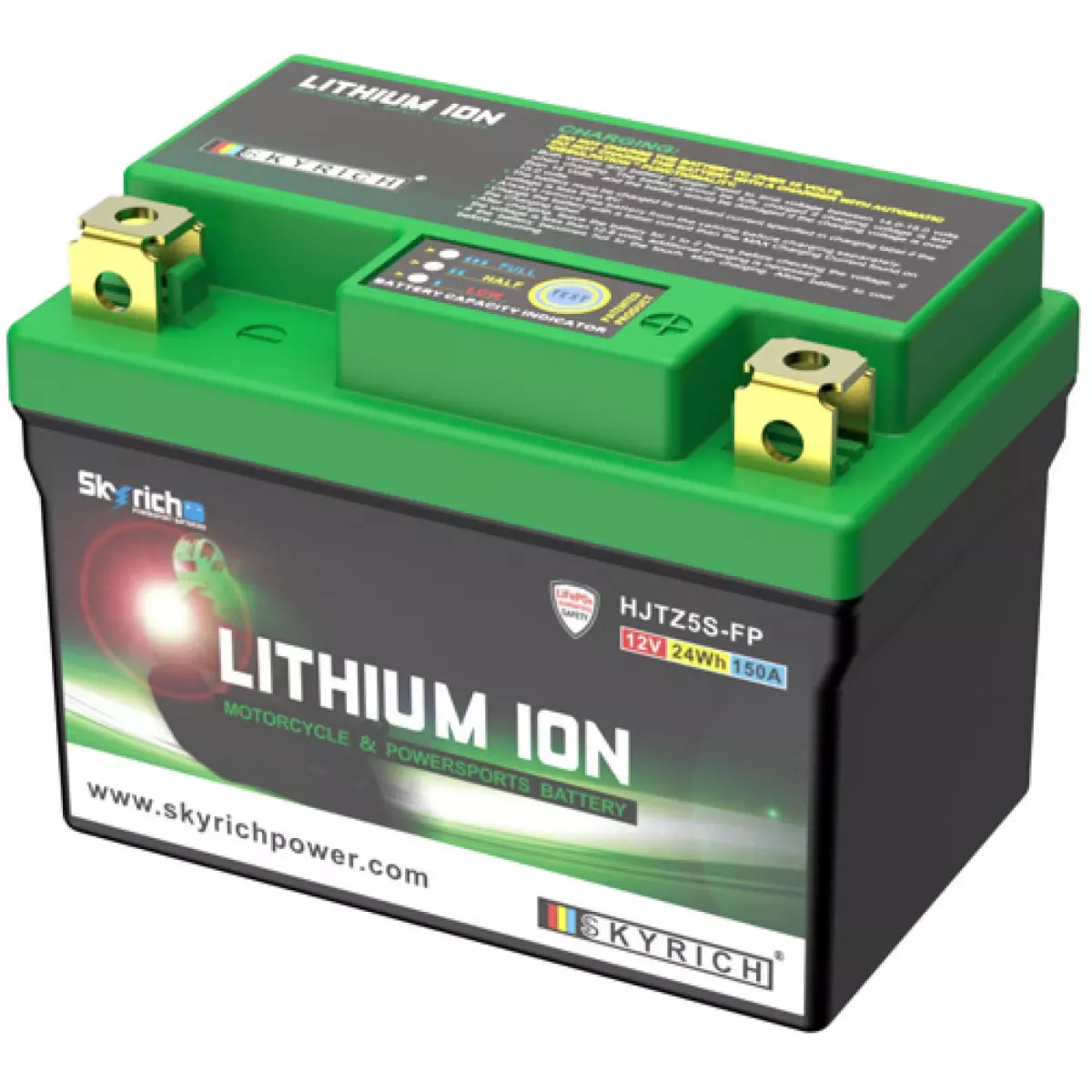 Batterie Skyrich Lithium HJTZ5S-FP 12V 2Ah - Prête À L'emploi