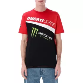 T-shirt Ducati Corse X Monster Energy Rouge Noir