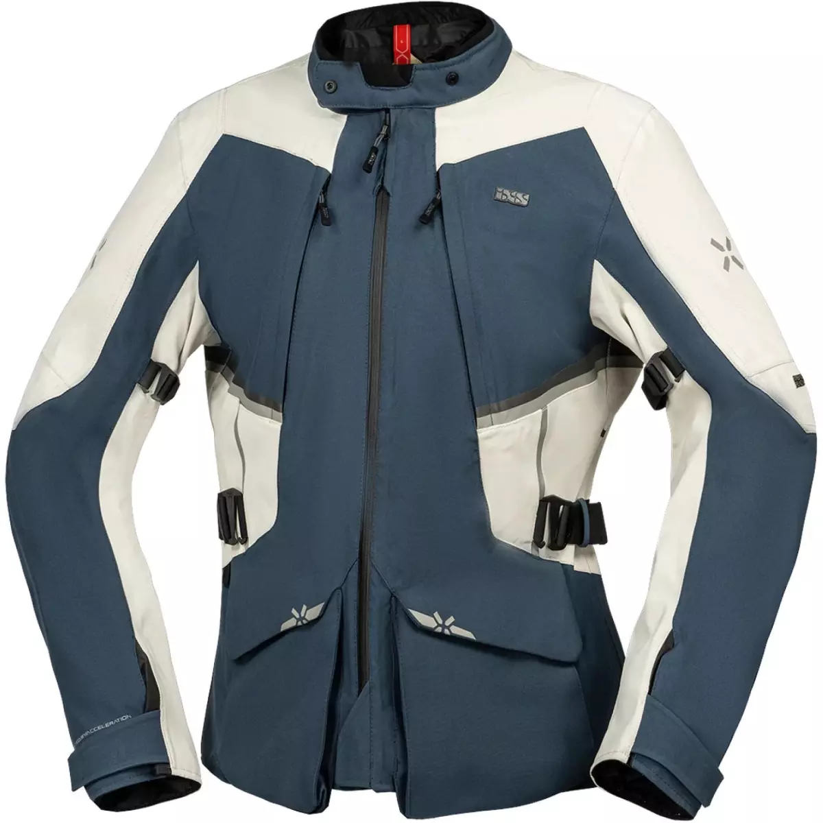 Veste IXS Tourster STX 1.0 Laminated Long Bleu Gris Clair