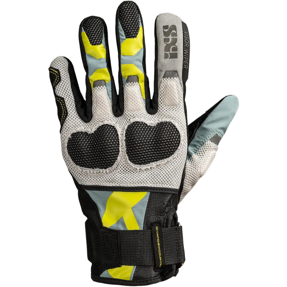 Gants Femme IXS Venture Air 1.0 Noir Bleu Gris Jaune