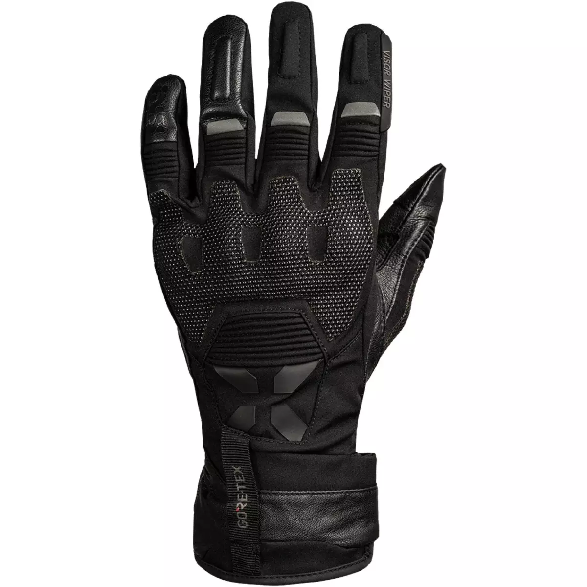 Gants IXS Tourster GTX 1.0 Laminated Noir Gris Foncé