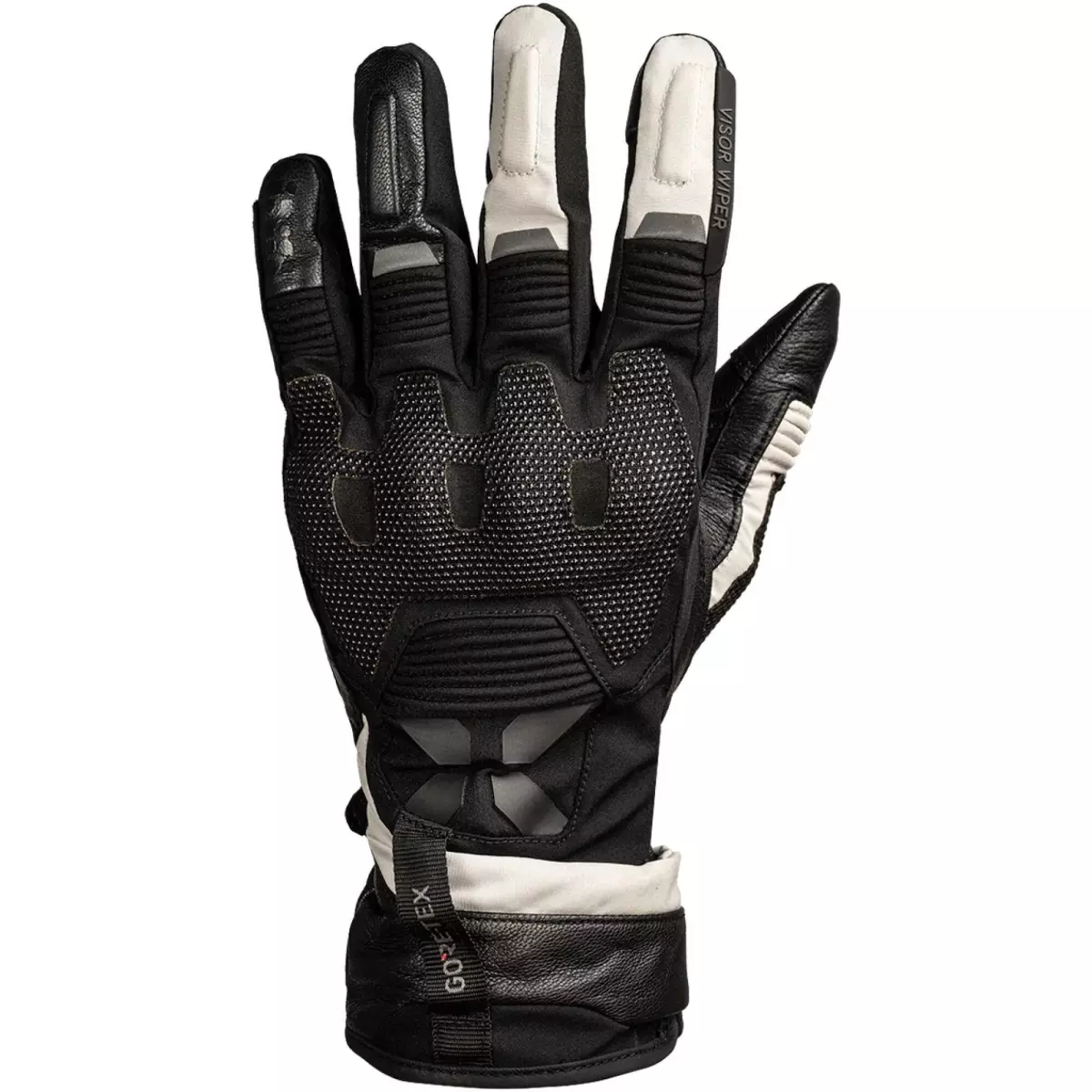 Gants IXS Tourster GTX 1.0 Laminated Noir Gris Foncé Gris
