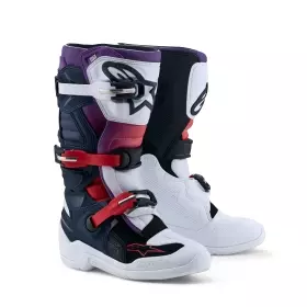 Bottes Cross Enfant Alpinestars Tech 7S Bleu Foncé Blanc Noir