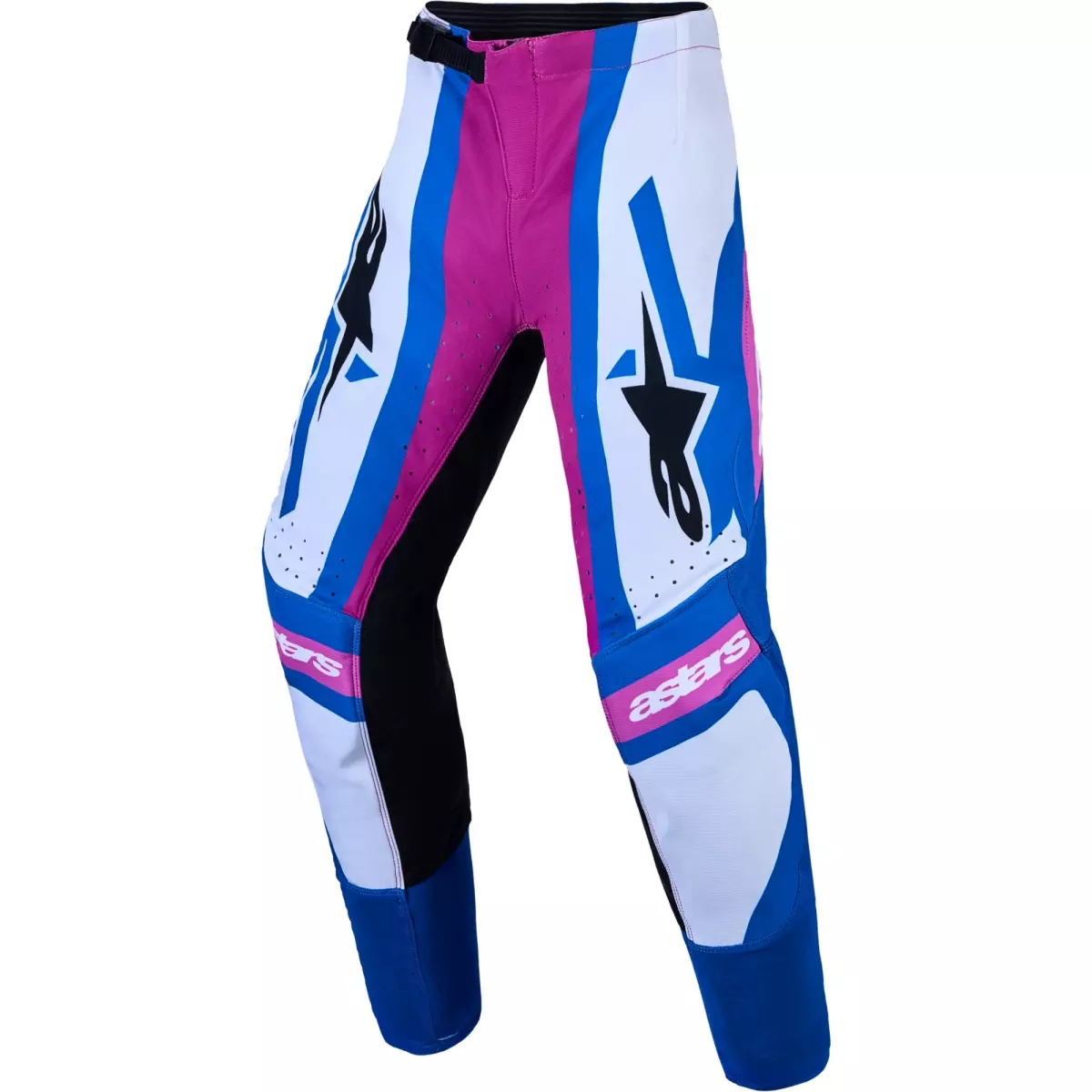 Pantalon Cross Alpinestars Youth Supertech Maven Blanc Corail Vif Bleu Ciel